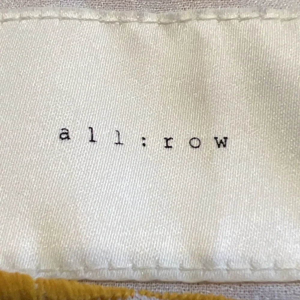 All:Row 60's Inspired Yellow & White Embroidered Retro Mini Dress Size 12 - Picture 7 of 9
